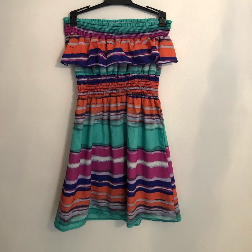 Strapless summer dress